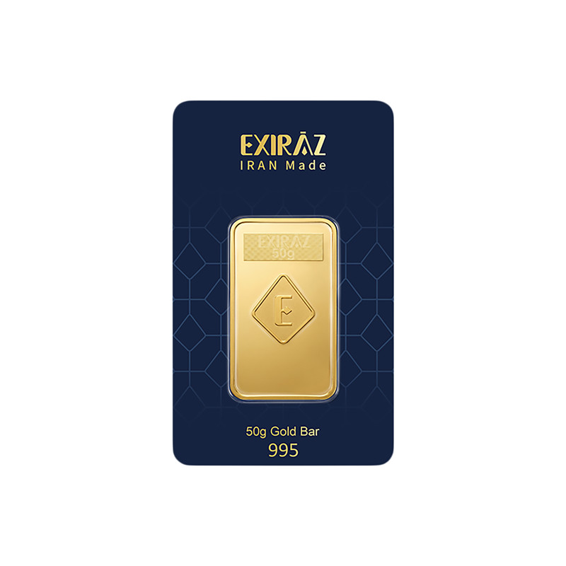 شمش طلا 24 عیار اکسیراز مدل EXI-CLS50